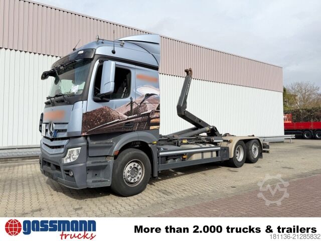 Roll-off tipper truck Mercedes-Benz Actros 2548 L 6x2, Liftachse, Retarder, Navi,