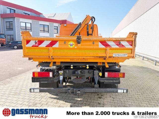 Kipper LKW Mercedes-Benz Atego 1224 4x2 Doka, EEV, Kran Palfinger PC2700 B,