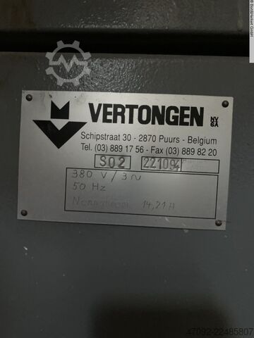 Wide belt sander VERTONGEN S02
