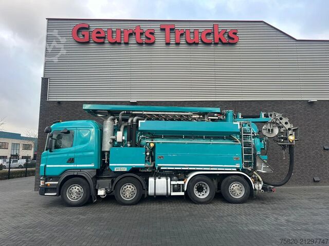 Saugfahrzeug Scania G480 LB 8X2 6MNA ZUI/SPOEL COMBI MET WATERRECYC...