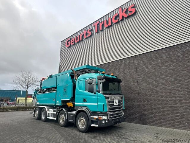 Saugfahrzeug Scania G480 LB 8X2 6MNA ZUI/SPOEL COMBI MET WATERRECYC...