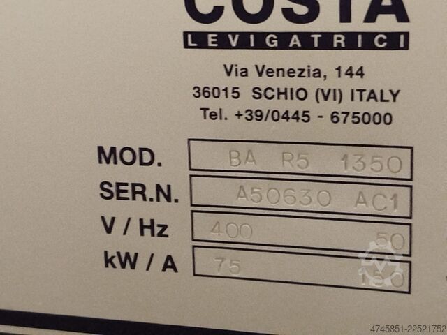 Structuring machine Costa Levigatrici BA R5