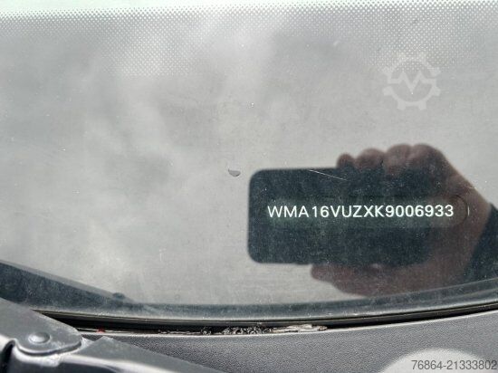 Van chassis MAN TGE  TGE 3.180, LADEBORDWAND, PALFINGER