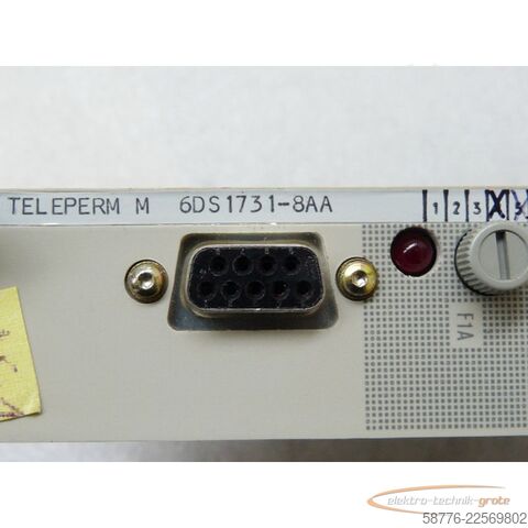 Component Siemens Teleperm M 6DS1731-8AA E4+5 mit C79458-L439-B8  =  in orig. Verpackung !!