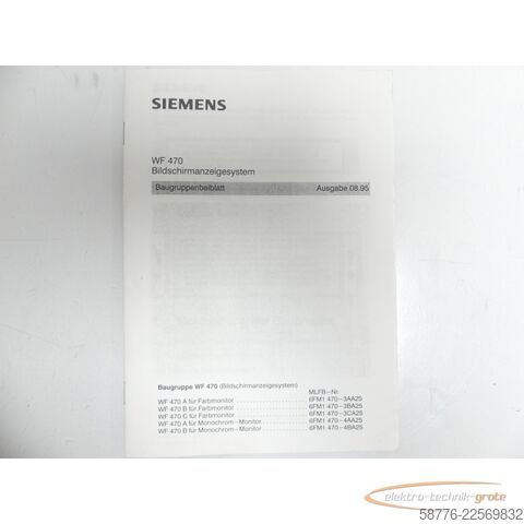 Component Siemens WF470 6FM1470-3AA25 Anzeigebaugruppe - ! -