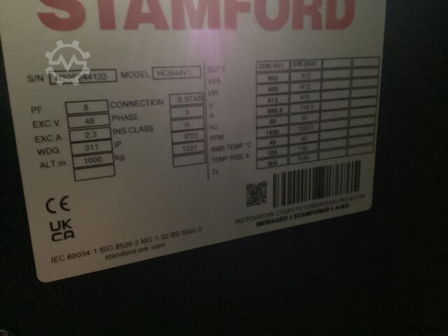 Generator set Volvo 515KVA