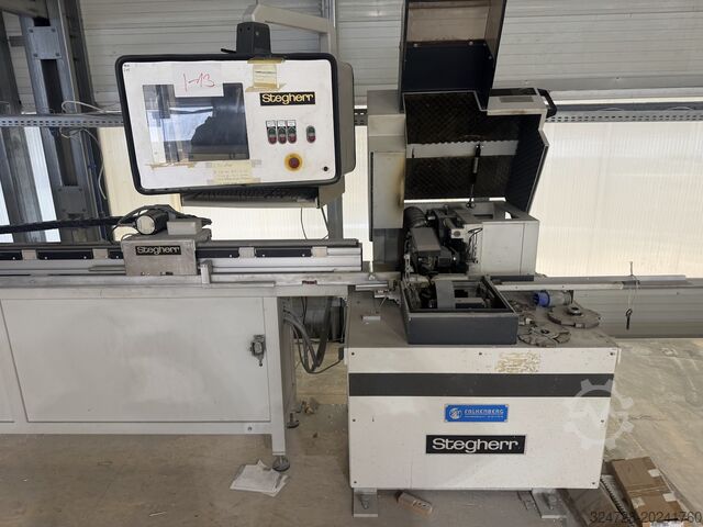 CNC-Fräsmaschine für Kreuzverbindungen STEGHERR KSF-2/E-4 WOOD ALU MDF PVC GRP