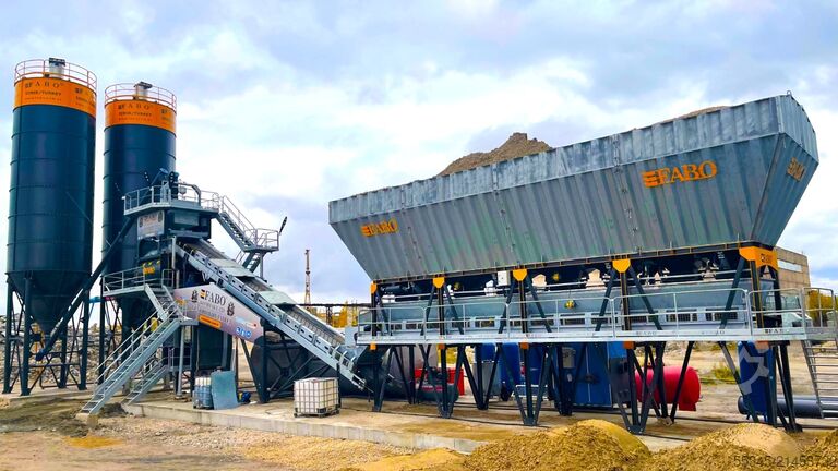 Concrete mixing plant / concrete plant FABO Concrete Batching Plant 120 m3 Compact Concrete Batching Plant