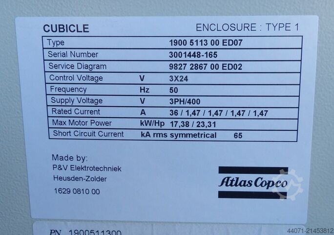 Compressed Air Refrigeration Dryer FD1750+ Atlas Copco FD1750+