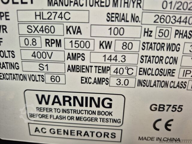 Marine generator set Evol / Lovol 1004TG / 1006TG