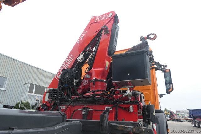 Three-sided tipper truck MERCEDES-BENZ 1835 AK Arocs  4x4, Meiller, Fassi F135AC, Funk
