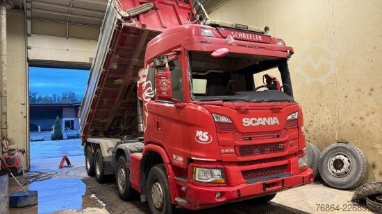 Dreiseitenkipper LKW SCANIA P500 XT ,MEILLER KIPPER BORDMATIK,  RETARDER