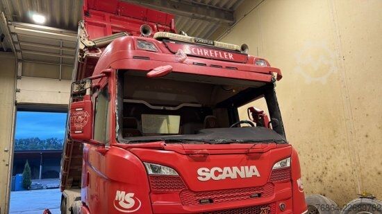 Dreiseitenkipper LKW SCANIA P500 XT ,MEILLER KIPPER BORDMATIK,  RETARDER