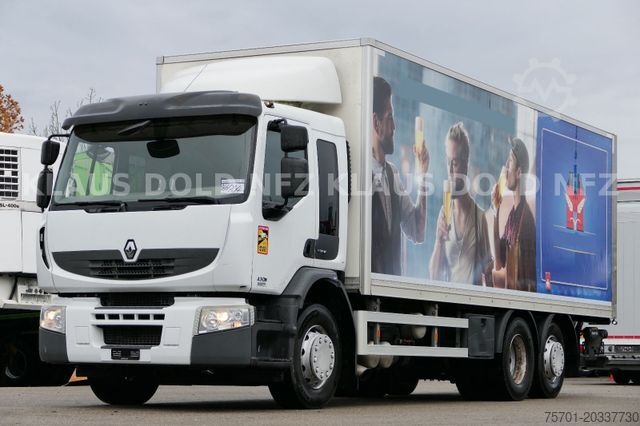 LKW mit Kofferaufbau RENAULT Premium 430 6x2 Koffer Lift-/Lenkachse LBW EU5