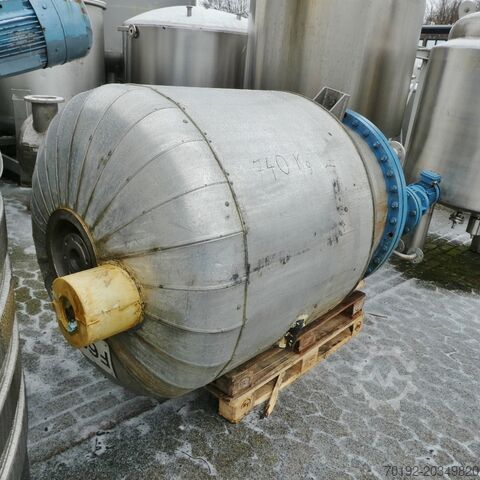 1345-liter heatable/coolable pressure vessel made of V4A stainless steel Kleiser und Lösch 8135