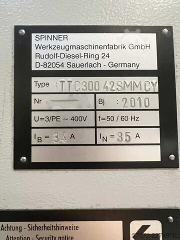 CNC Drehmaschine Spinner TTC 300 42SMMCY