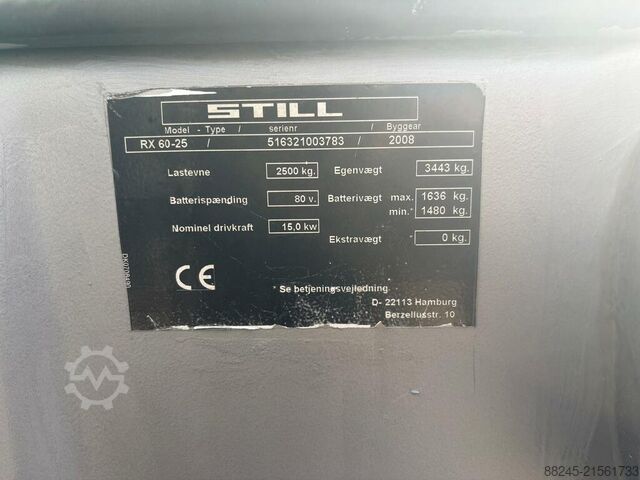 VS-22759 Elektrischer Triplex-Gabelstapler Still RX60-25 STILL RX60-25