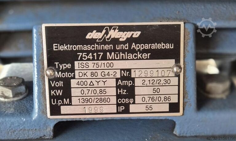 Belt grinding machine DelNegro AS 90