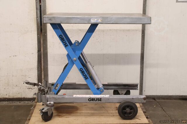 Scissor lift table trolley 500 kg Gruse HF 2 C
