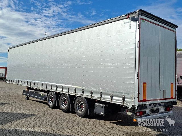 Open semitrailer with tarp Berger Curtainsider Mega Getränke