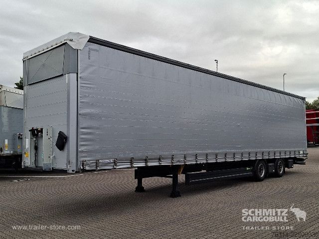 Open semitrailer with tarp Berger Curtainsider Mega Getränke