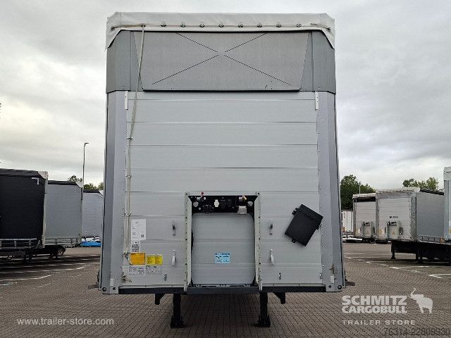 Open semitrailer with tarp Berger Curtainsider Mega Getränke