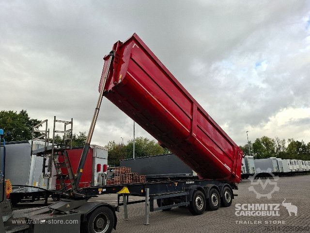 Tipper semitrailer Schmitz Cargobull Kipper Stahlrundmulde 53m³