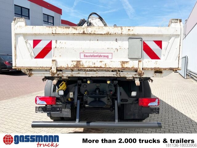 Kipper LKW MAN TGA 18.440 4x4 BB mit Kran Atlas AK 165.2E, Funk