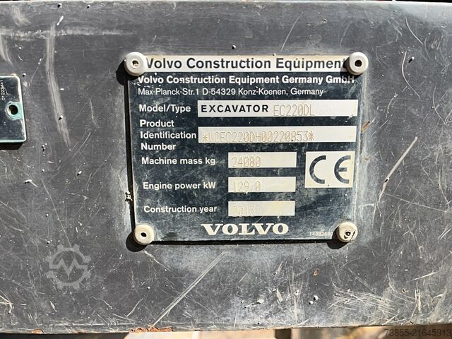 Tracked Excavator Volvo EC220DL