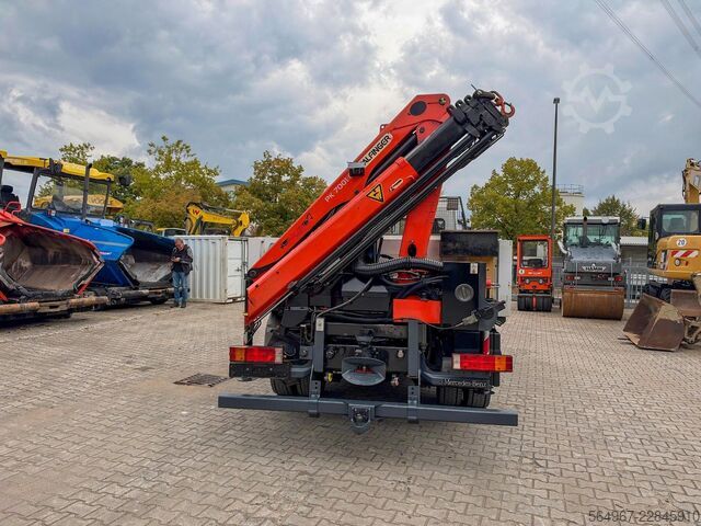 Flatbed truck MERCEDES-BENZ 1224 Atego 4x2 Blatt-Luft Kran