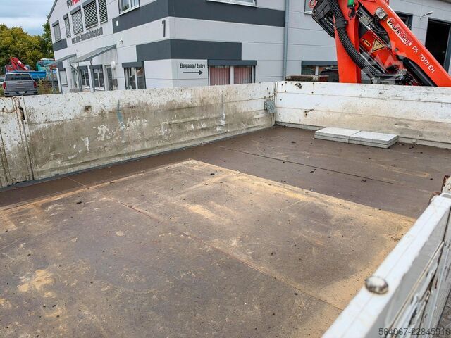 Flatbed truck MERCEDES-BENZ 1224 Atego 4x2 Blatt-Luft Kran