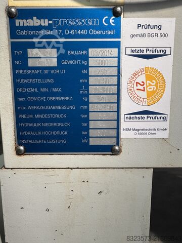 Stanzautomat Ma-Bu VS251/RC11