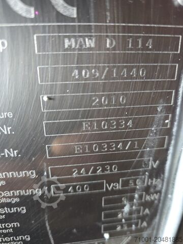 Fleischverarbeitungsmaschine K+G Wetter MAW 114D