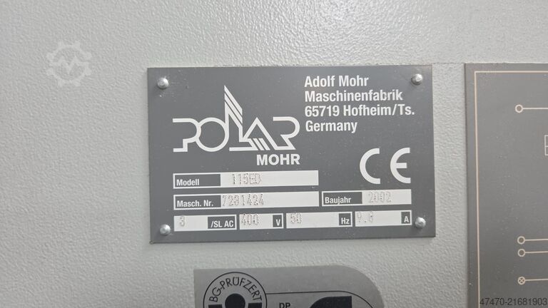 Paper cutting machine Polar Mohr 115 ED