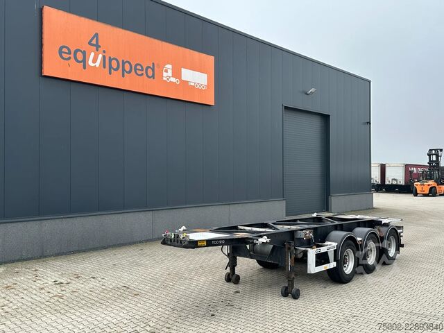 Containertransport Van Hool 20FT ADR CHASSIS / empty weight 3.300kg / SAF D...