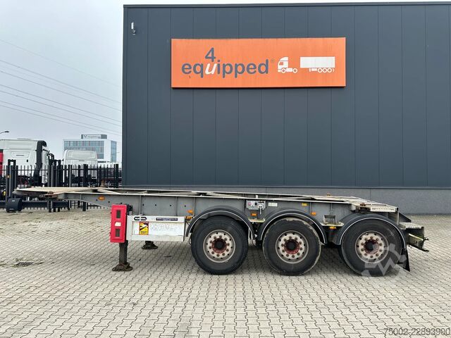 Containertransport Van Hool 20FT ADR CHASSIS / galvanized / MB DISC / 2x li...