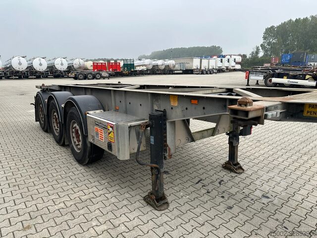 Containertransport Van Hool 20FT ADR CHASSIS / galvanized / MB DISC / 2x li...