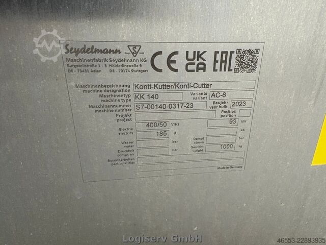 Fleischverarbeitungsmaschine Seydelmann KK 140 Konti-Kutter