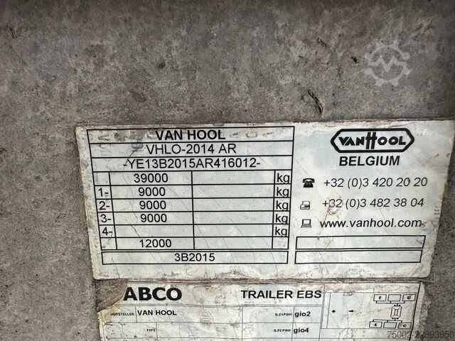 Containertransport Van Hool 20FT/30FT ADR CHASSIS / galvanized / discbrakes...