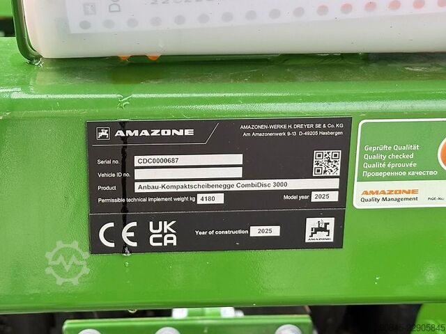 Sämaschine Amazone Cataya 3000 Special & CombiDisc 3000