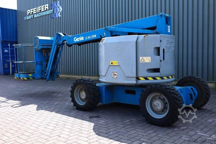 Gelenkteleskoparbeitsbühne Genie Z34/22 Diesel, 4x4 Drive, 12.6m Working Height, 6.