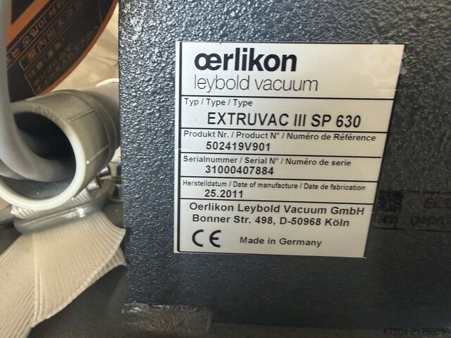 Vacuum pump OERLIKON LEYBOLD VACUUM SP 630 F incl. ATEX