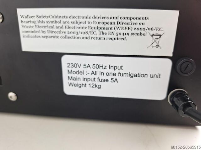 Walker Safety Cabiets All-In-One Fumigation Unit Walker Safety Cabinets All-In-One