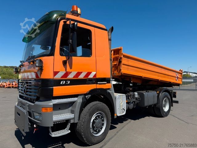 Three-sided tipper truck MERCEDES-BENZ Actros 1831 4x4 Meiller Kipper + Kupplung,