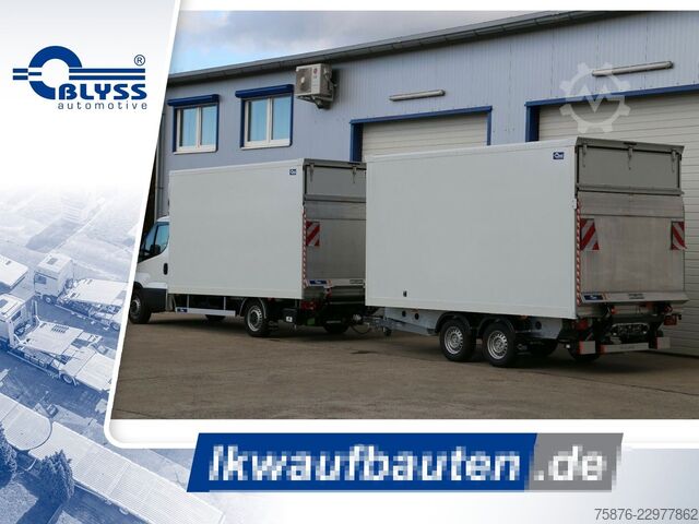 Box van IVECO Daily  Durchladezug mit Anhänger Kofferaufbau