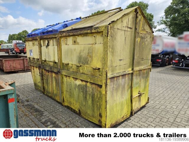 Abrollcontainer Absetzcontainer ca. 15m³ geschlossen mit Deckel