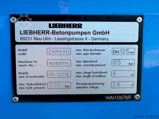 Betonpumpen-LKW SCANIA P410 6x4 Liebherr THP 140 H 24 M4XH Concretepump