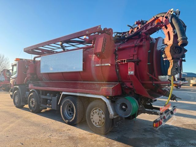 Vacuum tank truck SCANIA 114/380 8x2*6 Assmann 14 m3 Vacuumtruck