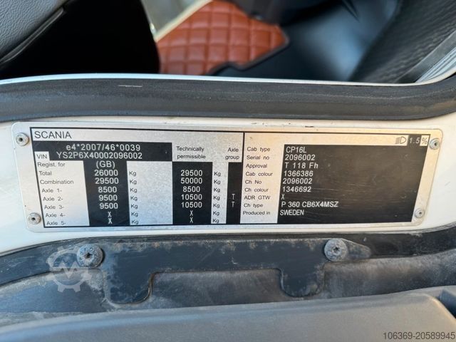 Saugwagen SCANIA P360 Euro 6 6x4 Hvidtved Larsen FlexLine 312