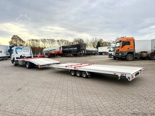 Car carrier truck MERCEDES-BENZ Atego 918L Autotransporter mit BFZ Anhänger